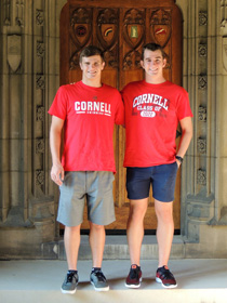 Matt and Chris Hales at Cornell