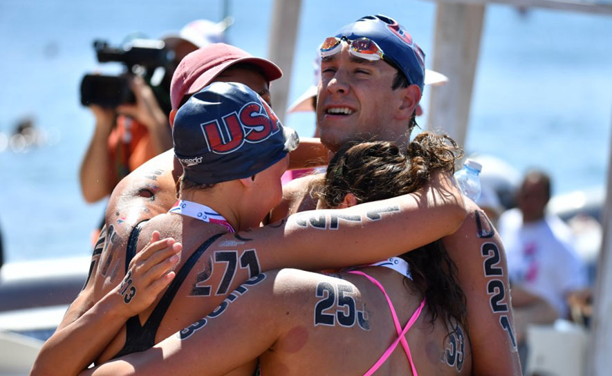 U.S. Adds Two Relay Silvers, Takes Team Title at Open Water World Juniors