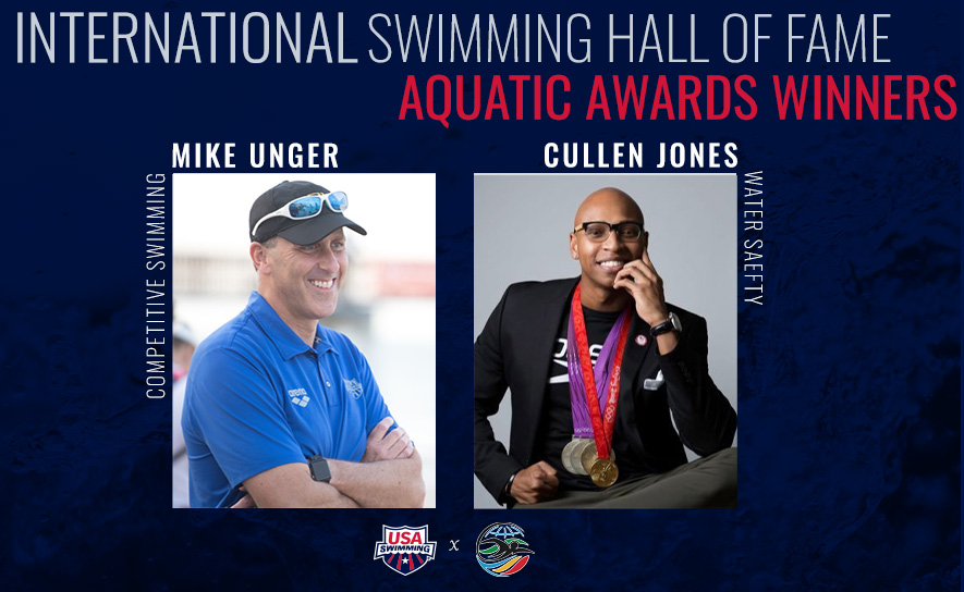International Swimming Hall of Fame - Mike Unger and Cullen Jones