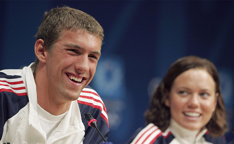 Michael Phelps and Natalie Coughlin