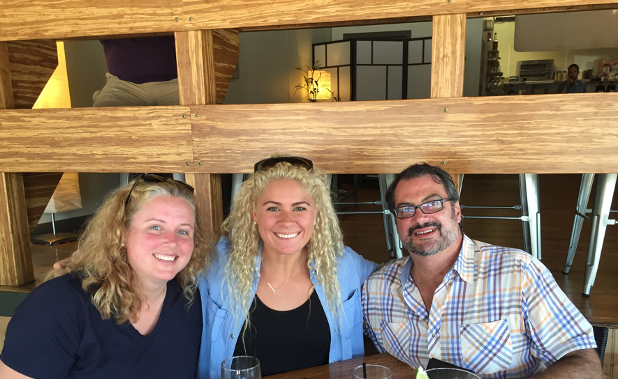 Chuck and Christie Batchelor with Elizabeth Beisel