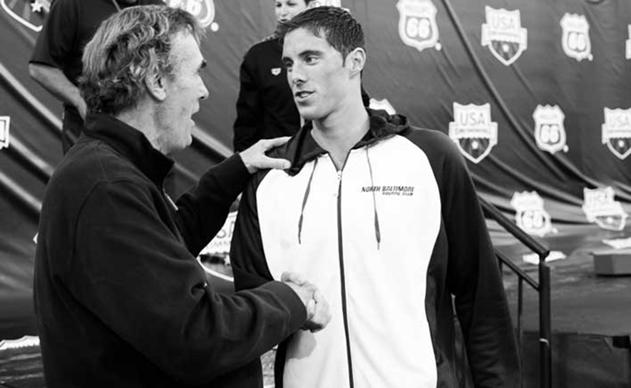 Chuck Wielgus and Conor Dwyer