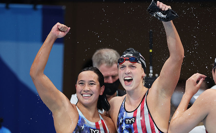 Erica Sullivan and Katie Ledecky - 2020 Olympics