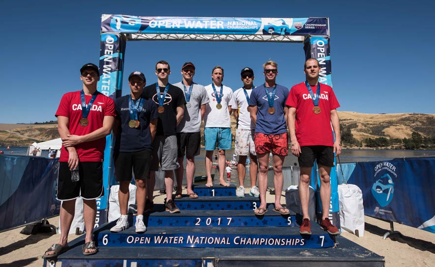 2017 Open Water Nationals Men's 10k Medalists