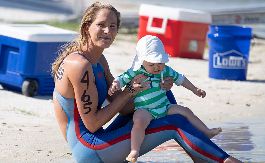 Ashley Twichell and Son - 2023 Open Water Nationals