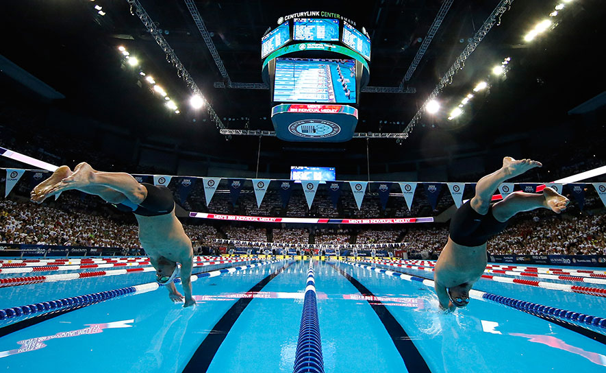 Michael Phelps and Ryan Lochte - 2016 Trials