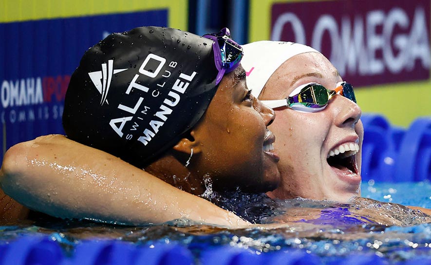 Simone Manuel and Abbey Weitzeil - 2020 Trials