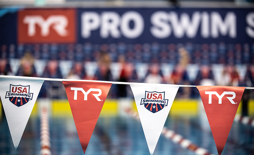 Generic TYR Backstroke Flags Start Background