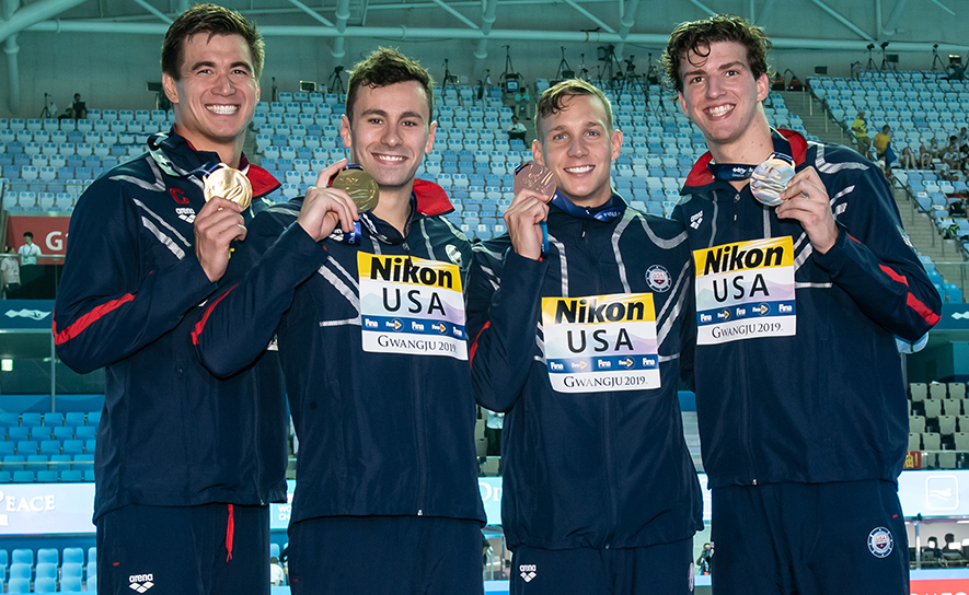 2019 Worlds Men's 4x100 Freestyle Relay