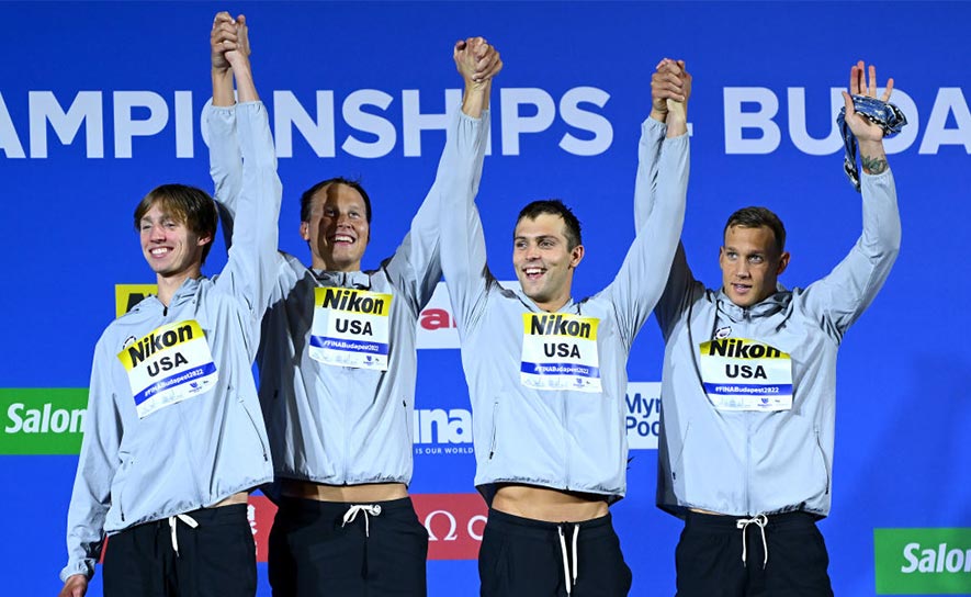 2022 Worlds Men's 4x100 Freestyle Relay