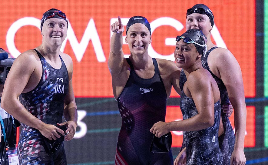 2022 Worlds Women's 4x200 Freestyle Relay