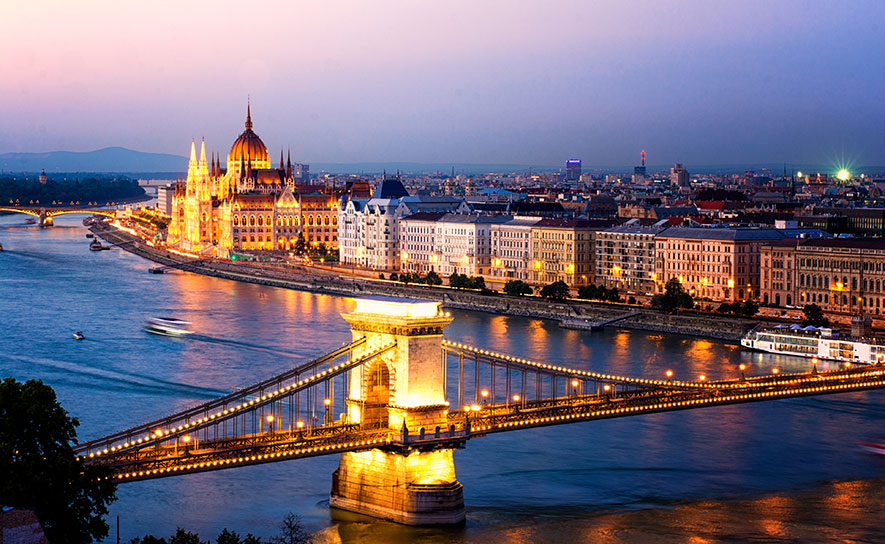 Budapest Skyline Night