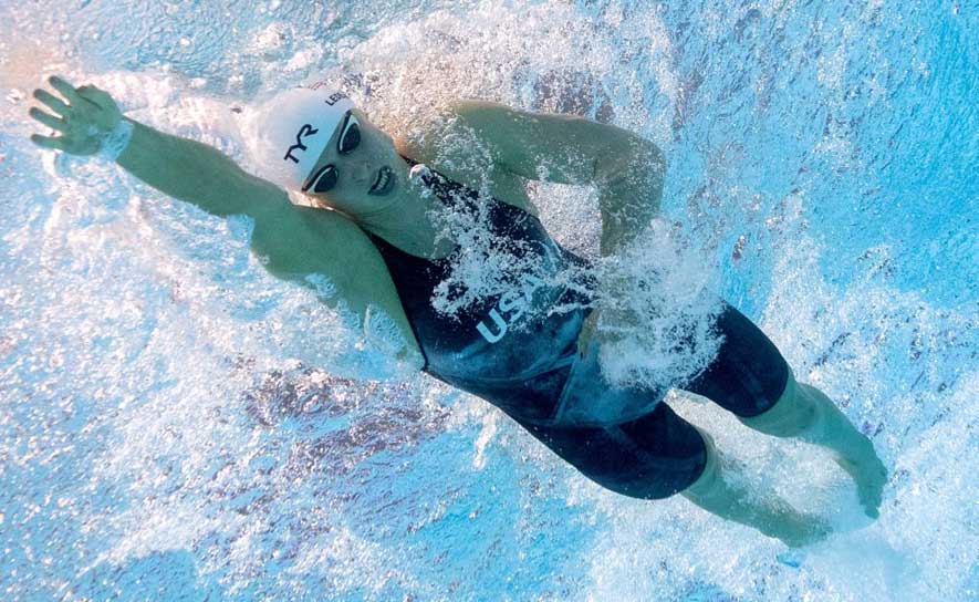 Katie Ledecky Freestyle Underwater View - 2019 Worlds