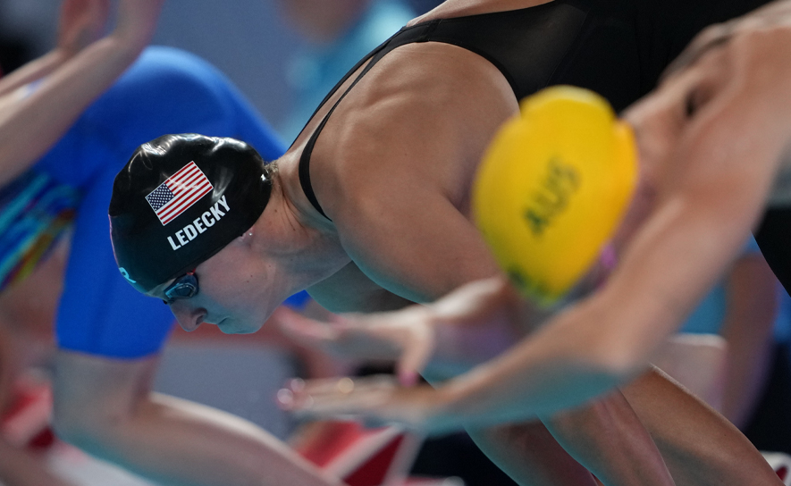 Katie Ledecky Race Start - 2025 Worlds