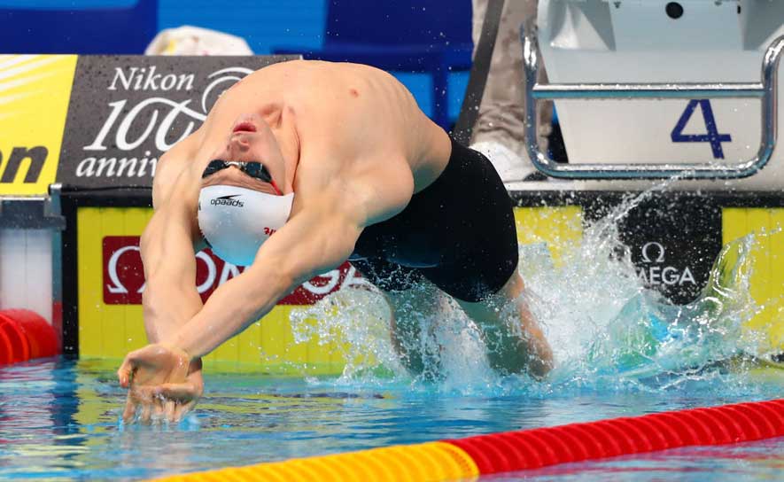 Ryan Murphy Backstroke Start- 2017 Worlds