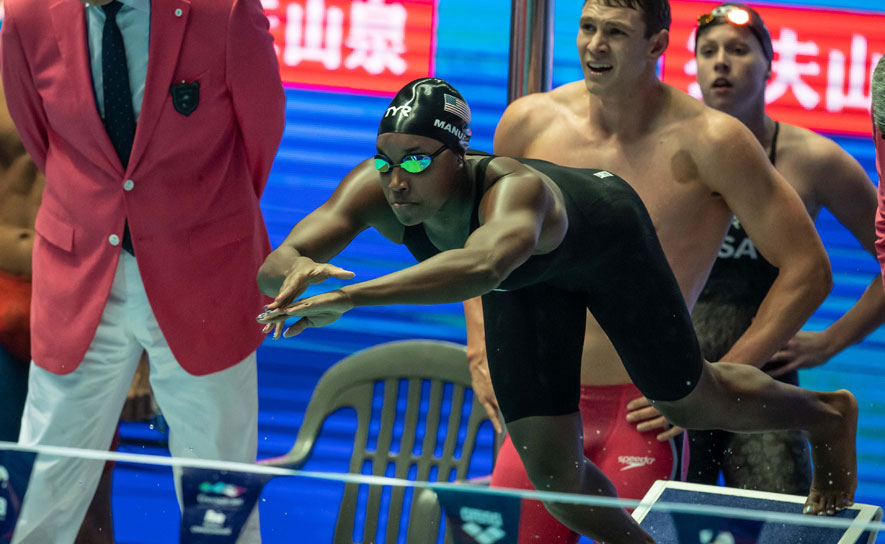 Simone Manuel Mixed 4x100 Medley Relay - 2019 Worlds