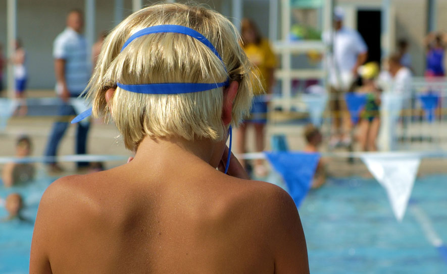 Age Group Swimmer on Deck