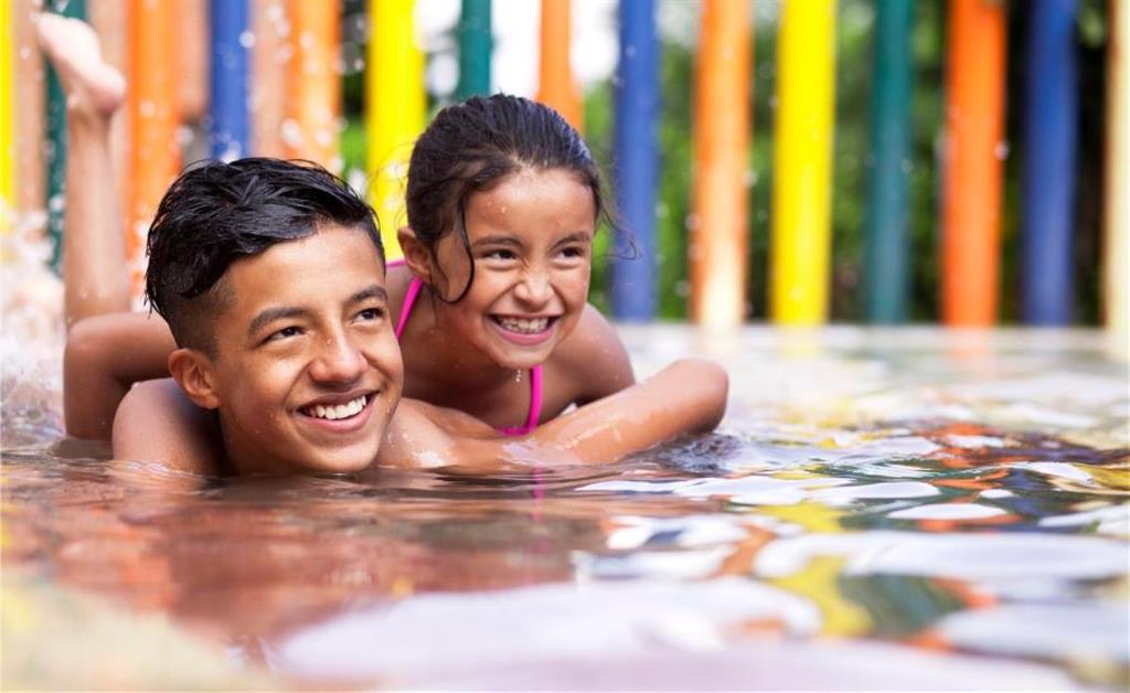 Children Playing in the Pool