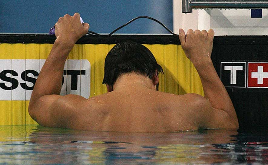 Disappointed Swimmer
