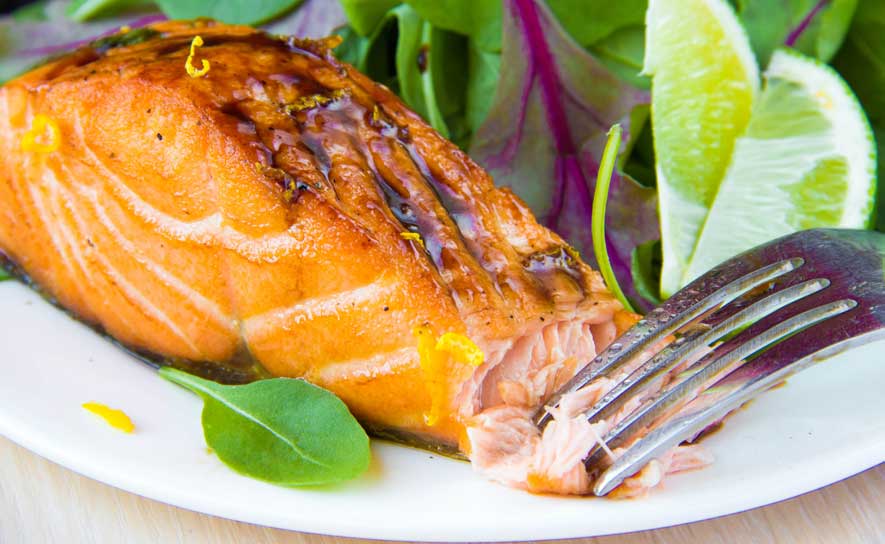 Salmon with Salad