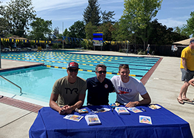 Tom Shields, Dave Durden and Ryan Murphy - USA Olympic Swim Clinic