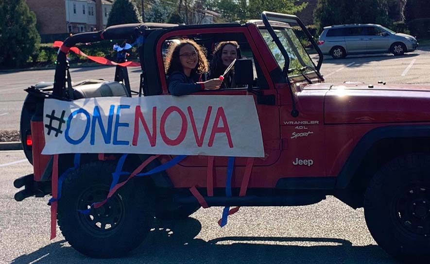 Team NOVA Parade and Food Drive Helps Spread Positivity During Pandemic