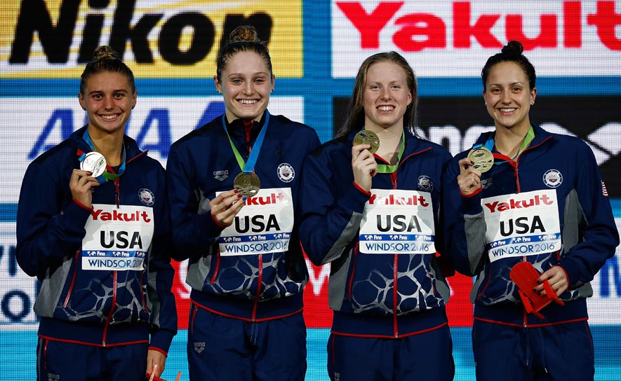 World Record Women’s Medley Relay Win Highlights Day Two at FINA World Championships (25m)