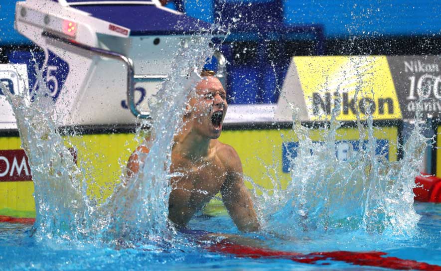 Caeleb Dressel on Fire at Worlds, Wins Gold, Sets AR in 100 Free