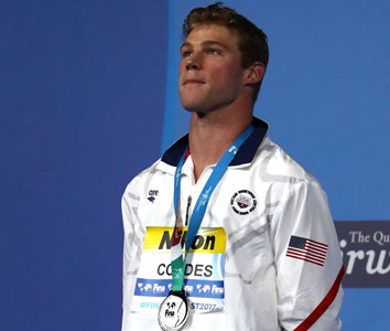 Kevin Cordes on the medal stand.