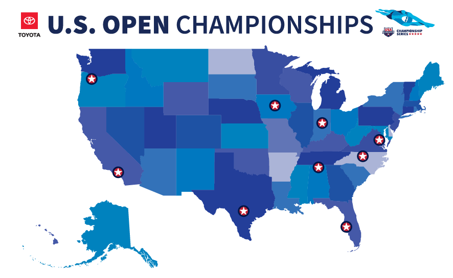 USA Swimming Unveils Nine Sites for the 2020 Toyota U.S. Open