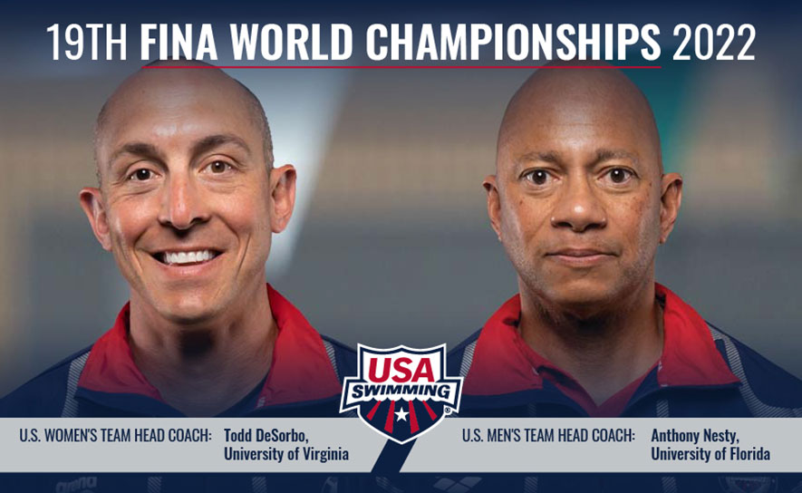 Nesty and DeSorbo Named U.S. Coaches for 2022 FINA World Championships