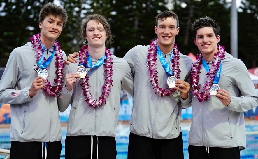 U.S. Captures World Junior Record in 4x100 Free Relay at Junior Pan Pacs