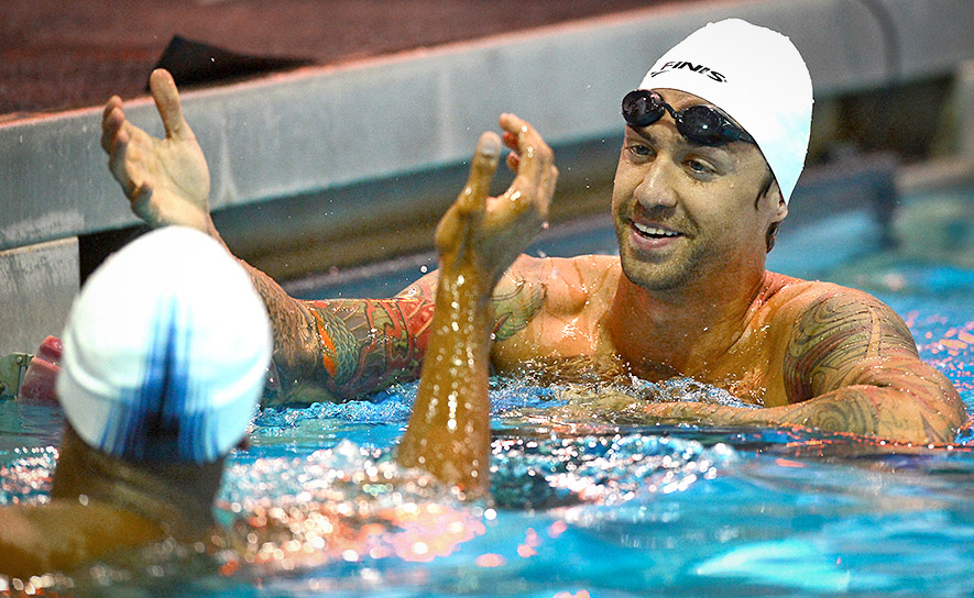 Anthony Ervin Takes 50m Free at Arena Pro Swim Series at Charlotte