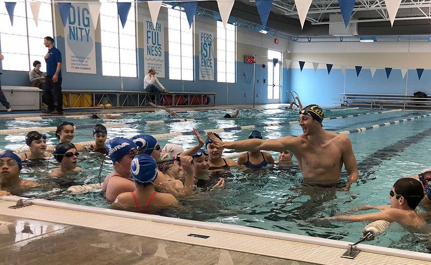 Baker & Murphy Inspire with TYR Pro Swim Series Advance Visits