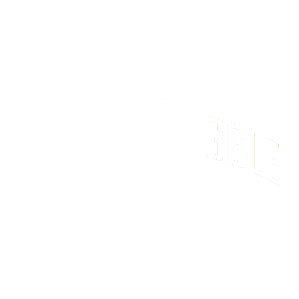 Golden Goggles Logo White