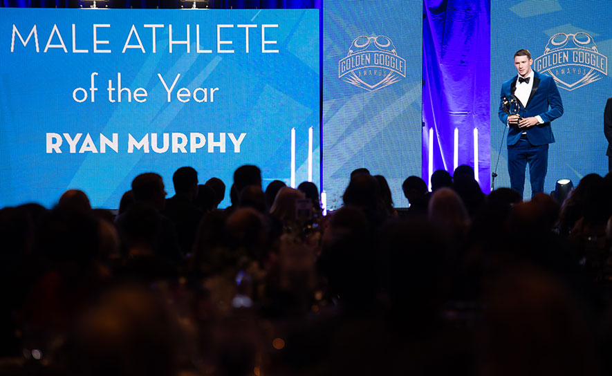 Ledecky & Murphy Named Athletes of the Year at 2018 Golden Goggle Awards