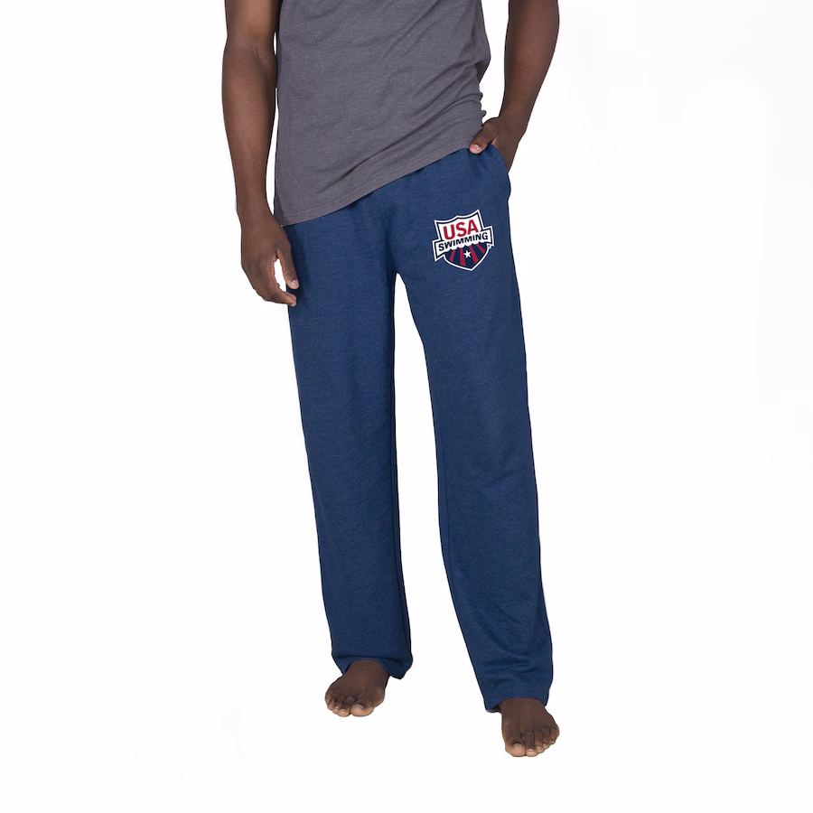 Manifest dreams of USA Swimming taking home the gold by grabbing this Mainstream Terry Pants from Concepts Sport. The pants are perfect for getting some rest or lounging on the couch and watching the Olympics. The bold USA Swimming graphics will have you feeling like the next member of the US team.|https://fanshop.usaswimming.org/mens-concepts-sport-navy-usa-swimming-mainstream-terry-pants/p-579911600167232744+z-8-2373501394?_ref=p-DLP:m-GRID:i-r0c1:po-1|0|cal9