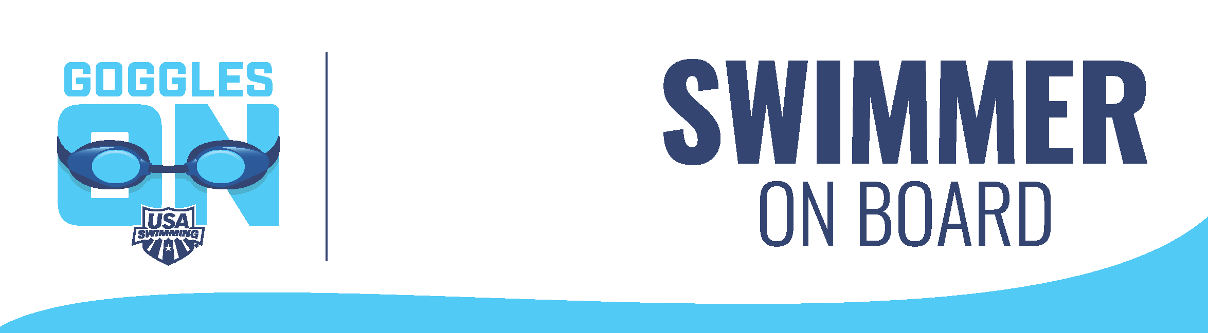 Swimmer on Board Bumper Sticker or Magnet