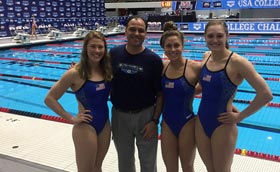 Andrea Cottrell and friends at the USA College Challenge