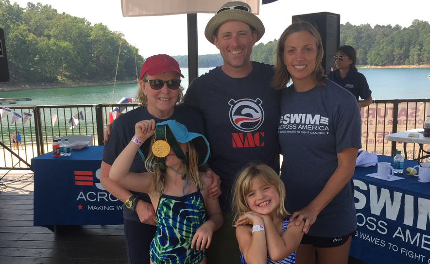 Ashley Whitney is ‘Home’ Coaching Masters Swimmers and Competing