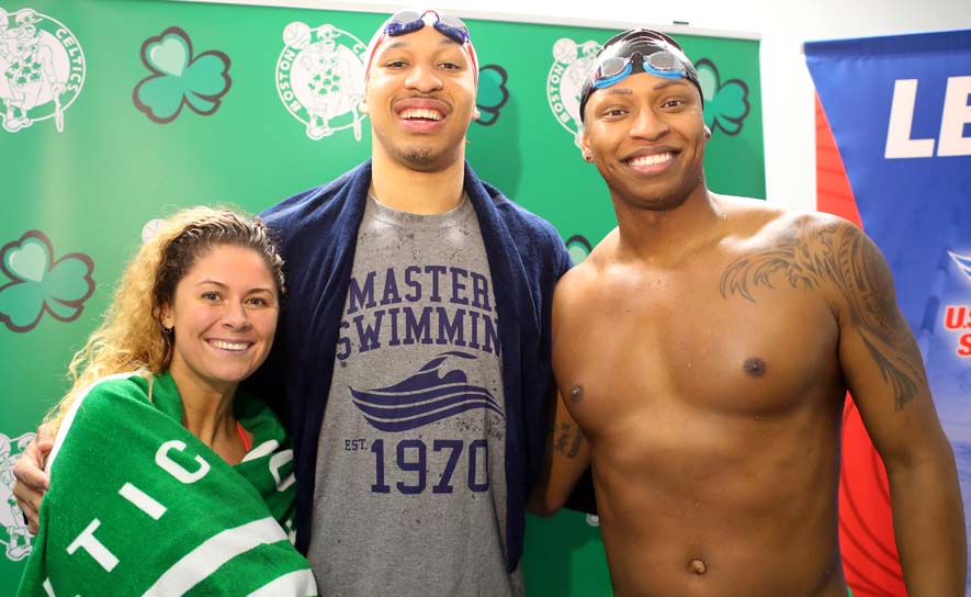 Olympians Lead Swim Clinic in Boston