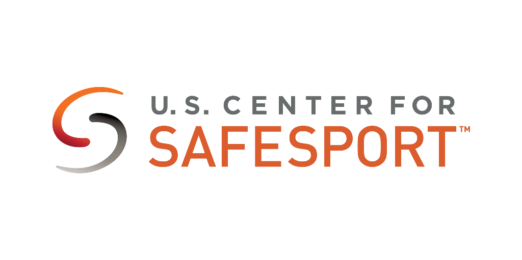 U.S. Center for SafeSport orange and gray Logo